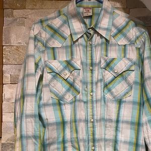 True religion x large button down Dress shirt